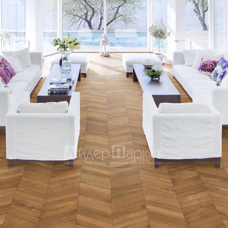 Дуб Шеврон Светло-коричневый (Kahrs Oak Light Brown)