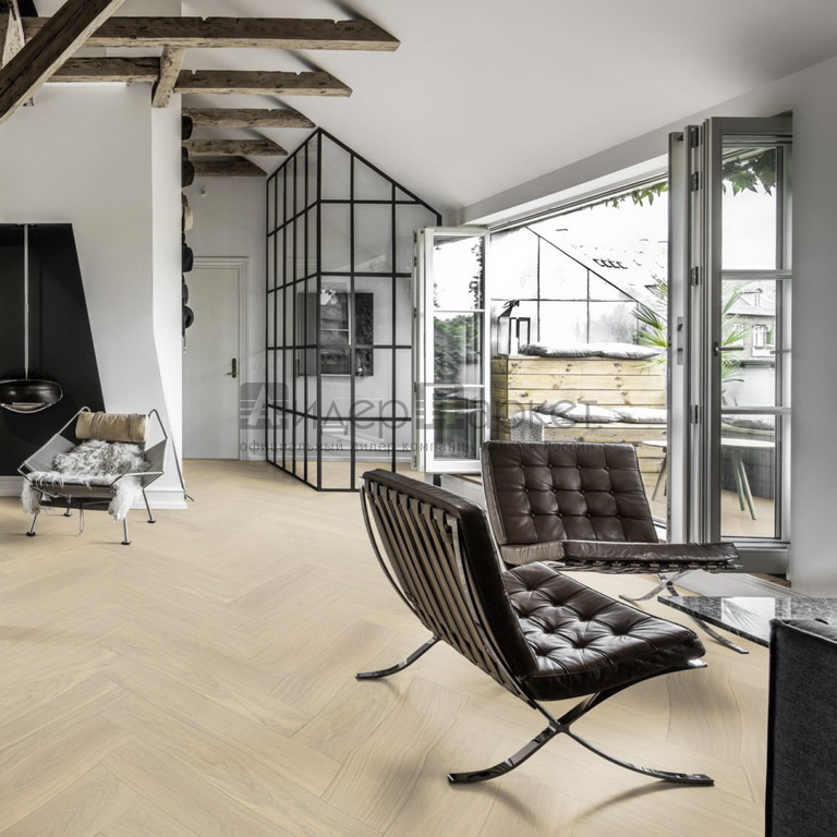 Дуб AB Белое масло Черс (Kahrs Oak AB White)