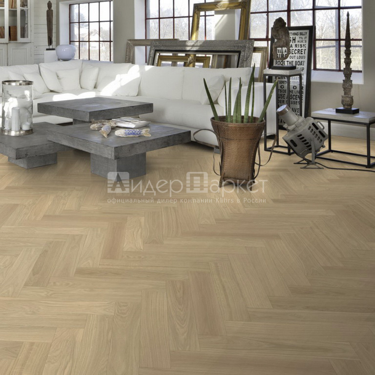 Дуб AB Дымчатое белое масло (левая) Черс (Kahrs Oak AB Dim White Left version)