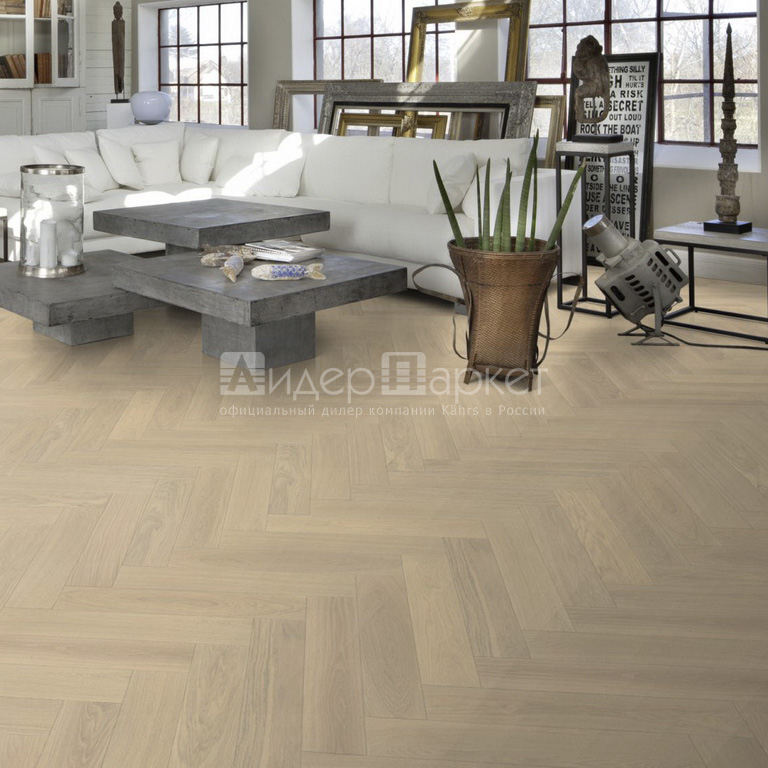 Дуб AB Белое масло (левая) Черс (Kahrs Oak AB White Left version)