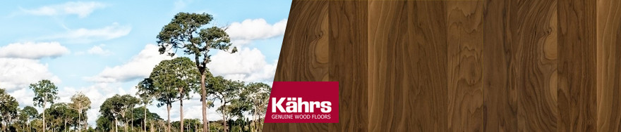 Американский орех паркетная доска Kahrs в интерьере