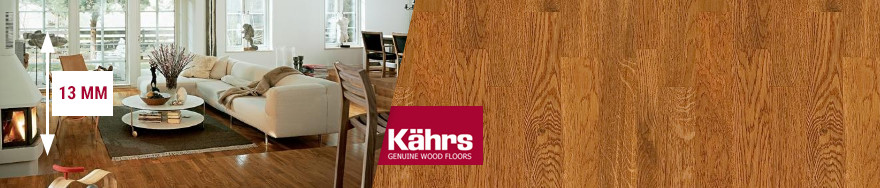 13 мм паркетная доска Kahrs в интерьере